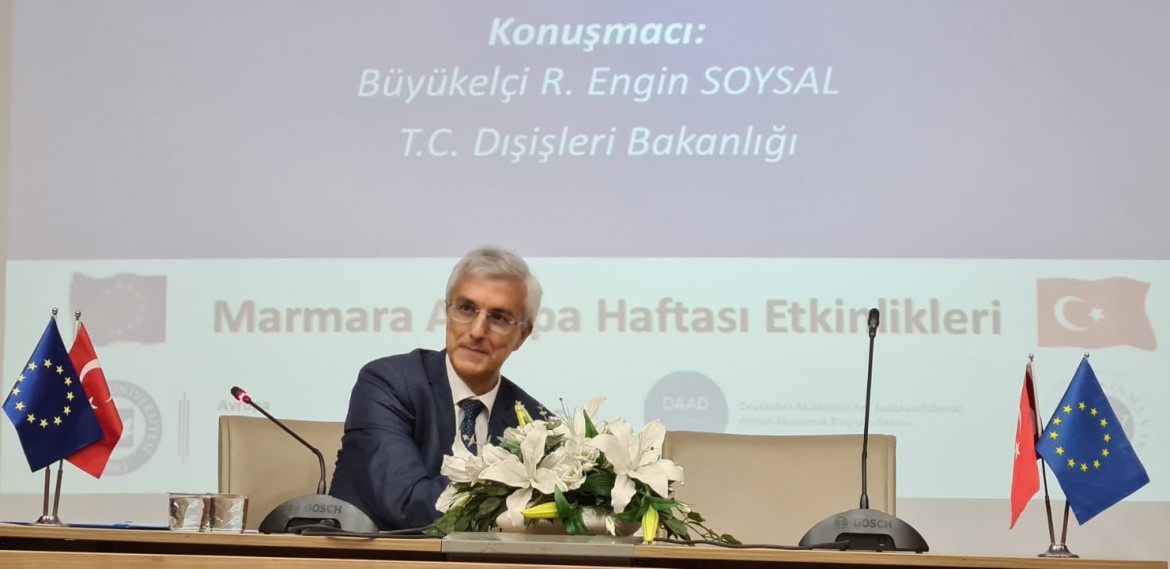 Marmara Avrupa Haftası Etkinlikleri Büyükelçi Engin Soysal'ın "Diplomasi, Müzakere ve Arabuluculuk" Semineri ile sona ermiştir.